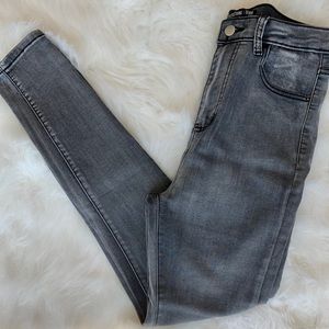 Grey Denim High Waisted Jeans